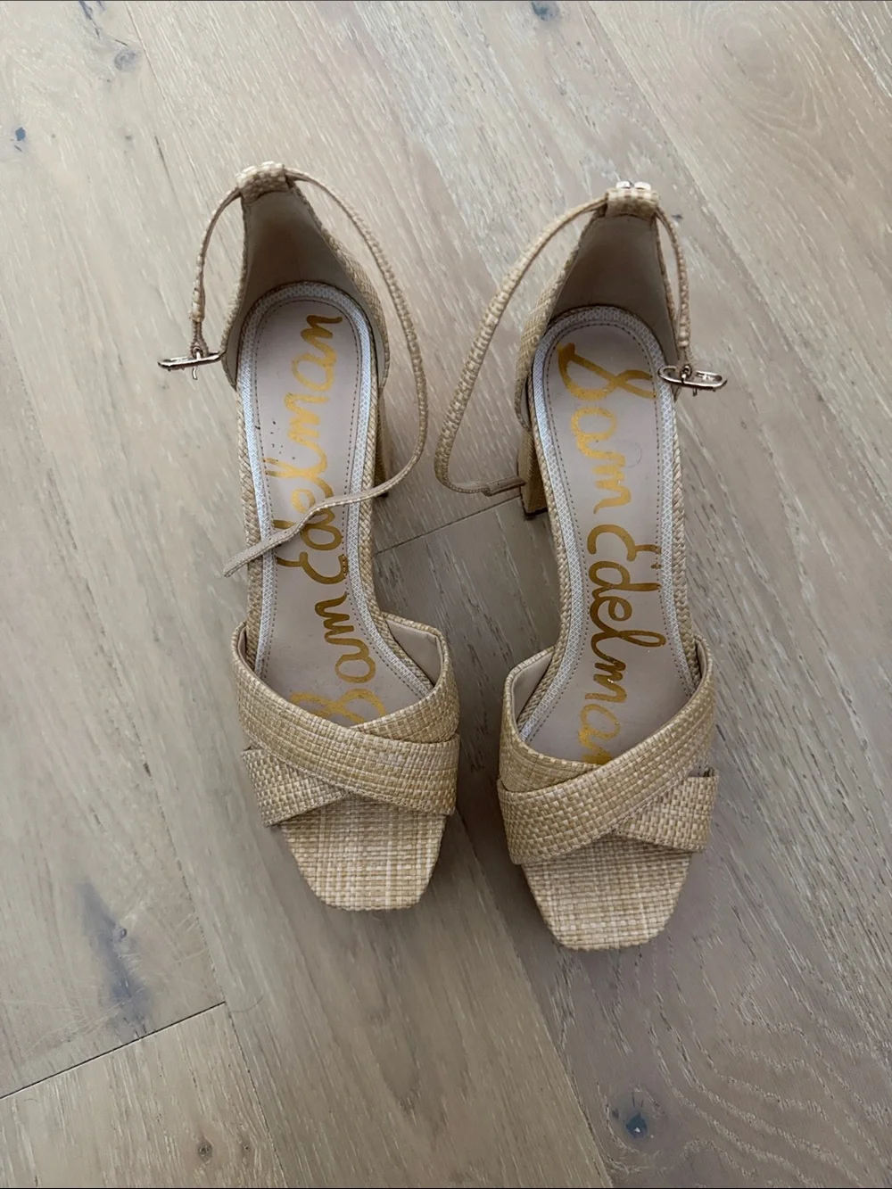 Sam Edelman Rafia Platform Heels